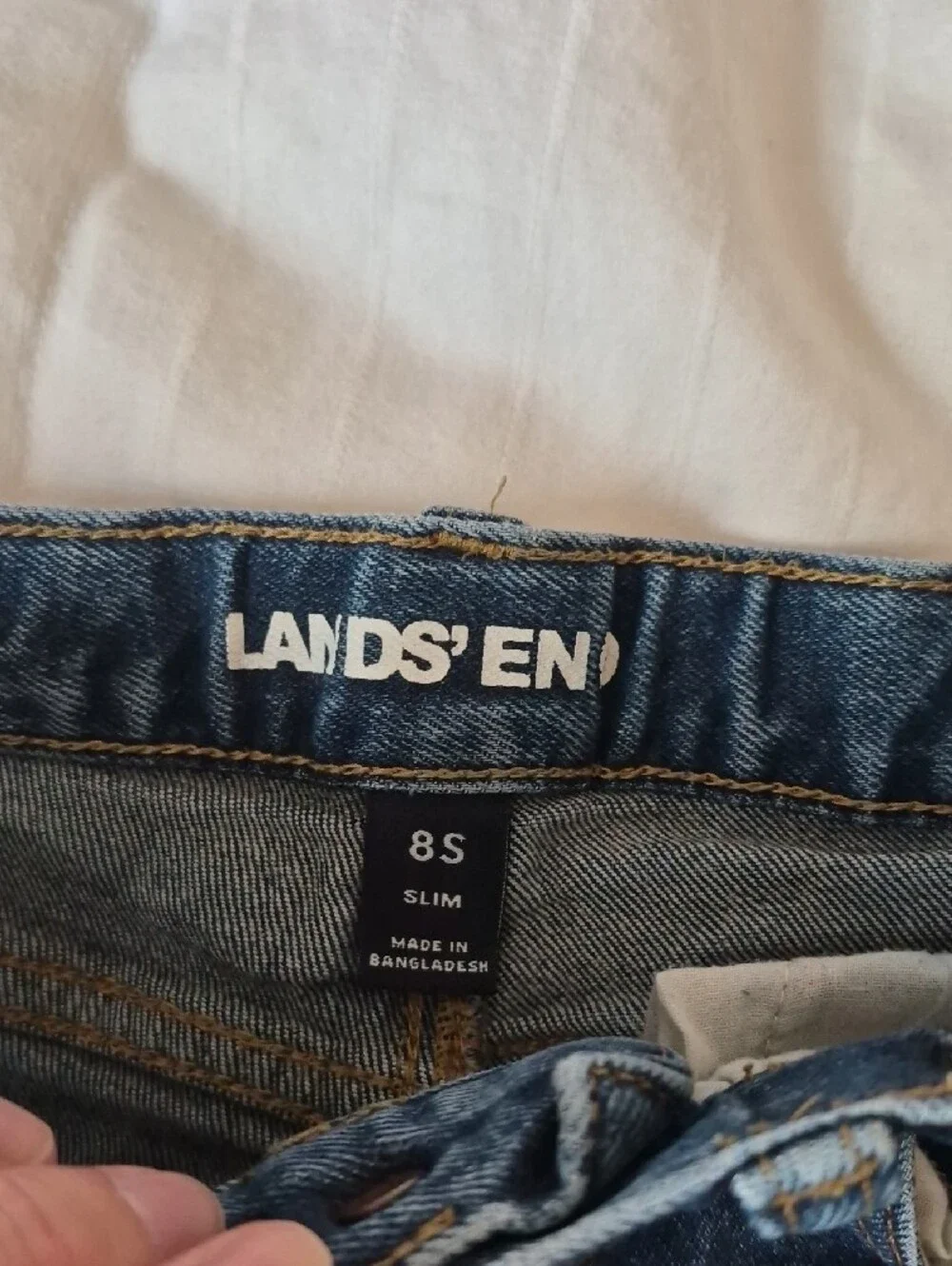 Lands End Boys Blue Denim Jeans